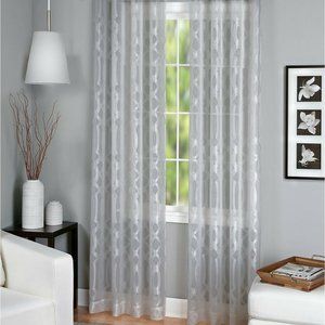 Elrene Sheer Latique Grommet Sheer Window Panel 52